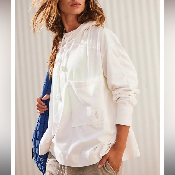 FP Movement by Free People Tops - NWT FP Movement White Hot Shot Hoodie